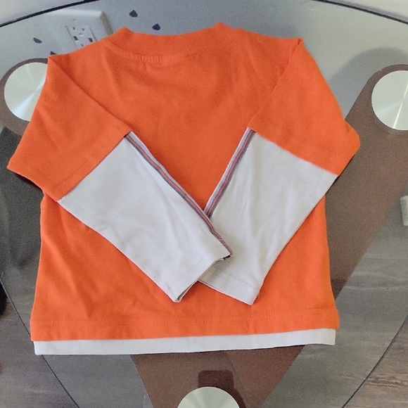 Orange Skating Graphic Kids Shirt - Picture 6 of 6